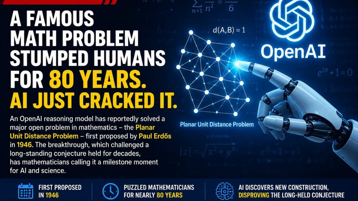 AI Solves 80-Year-Old Math Problem That Stumped Generations of Mathematicians