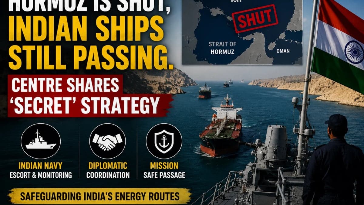 Hormuz Closed, But Indian Ships Keep Moving: Centre Reveals Strategy Behind Safe Passage