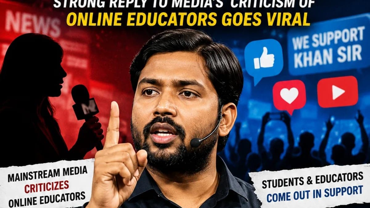Khan Sir Hits Back at Criticism of Online Educators, Internet Erupts in Support