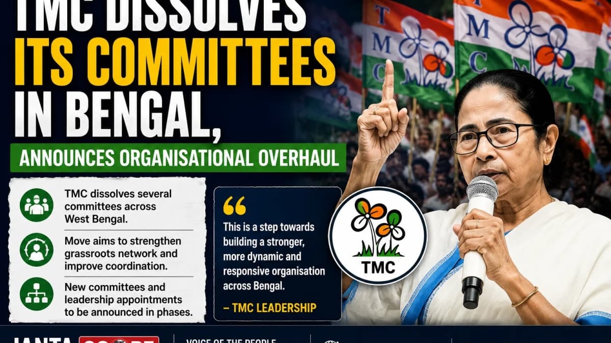 TMC Dissolves Bengal Committees, Announces Major Organisational Overhaul