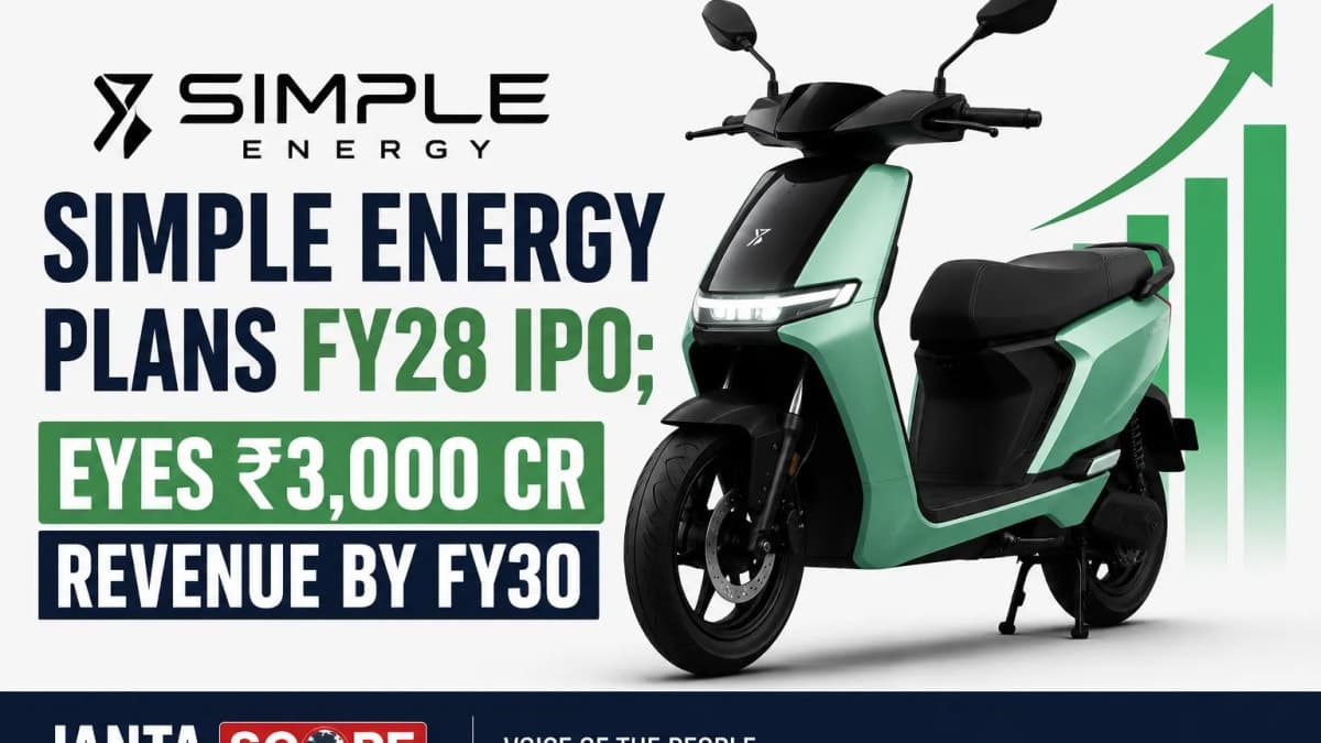 EV Maker Simple Energy Plans FY28 IPO, Targets ₹3,000 Crore Revenue by FY30