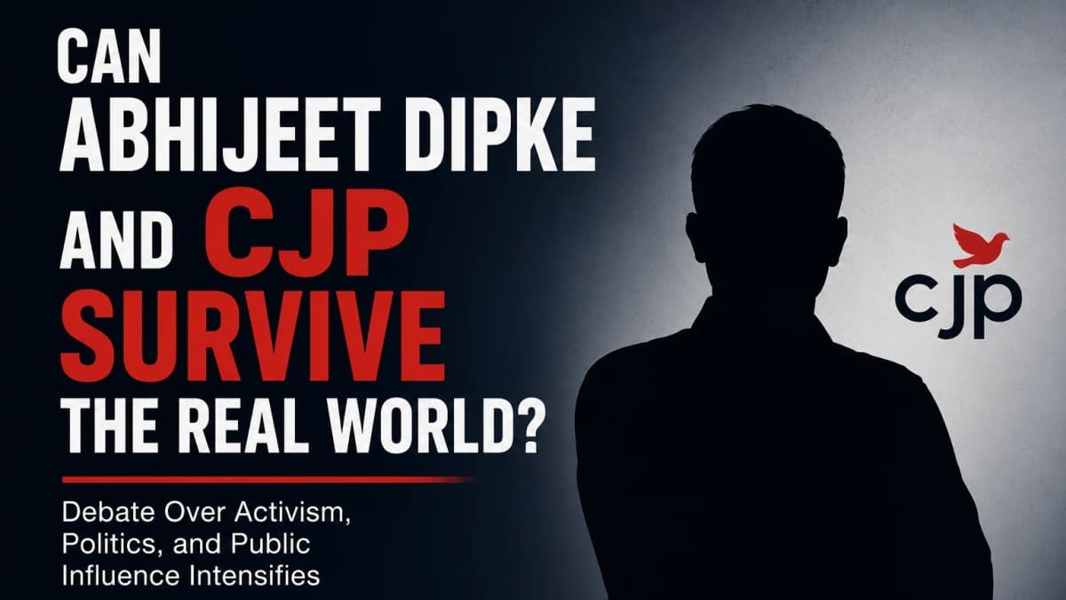 Can Abhijeet Dipke and CJP Survive the Real World? Debate Over Activism, Politics, and Public Influence Intensifies
