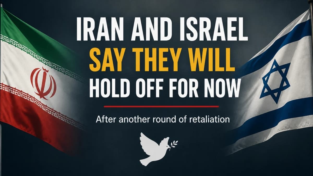 Iran and Israel Pause Hostilities After Fresh Exchange of Strikes