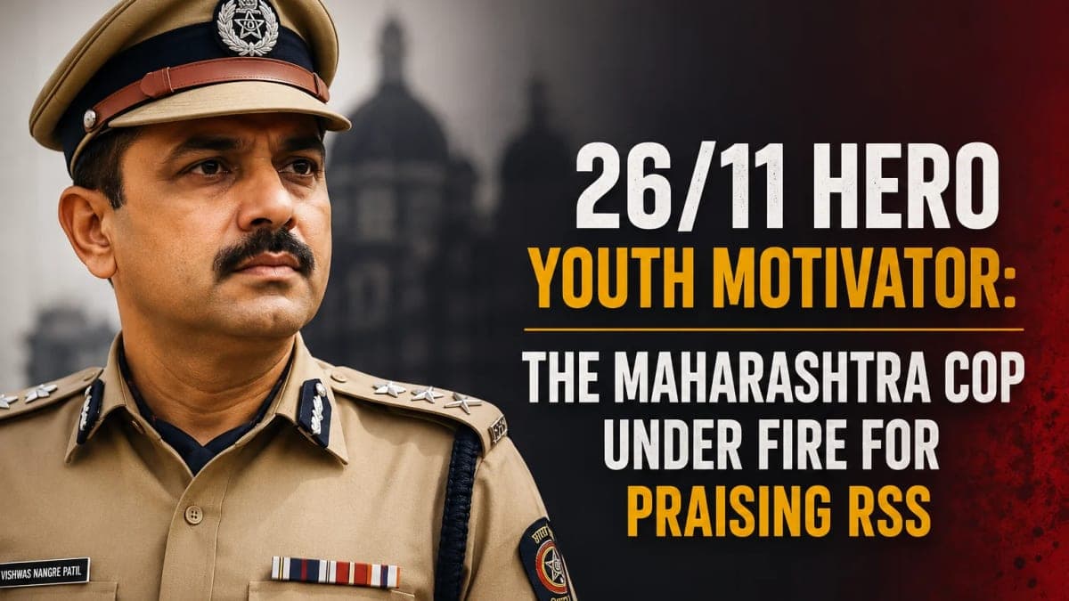 26/11 Hero and Youth Motivator Vishwas Nangre Patil Faces Political Storm Over RSS Praise