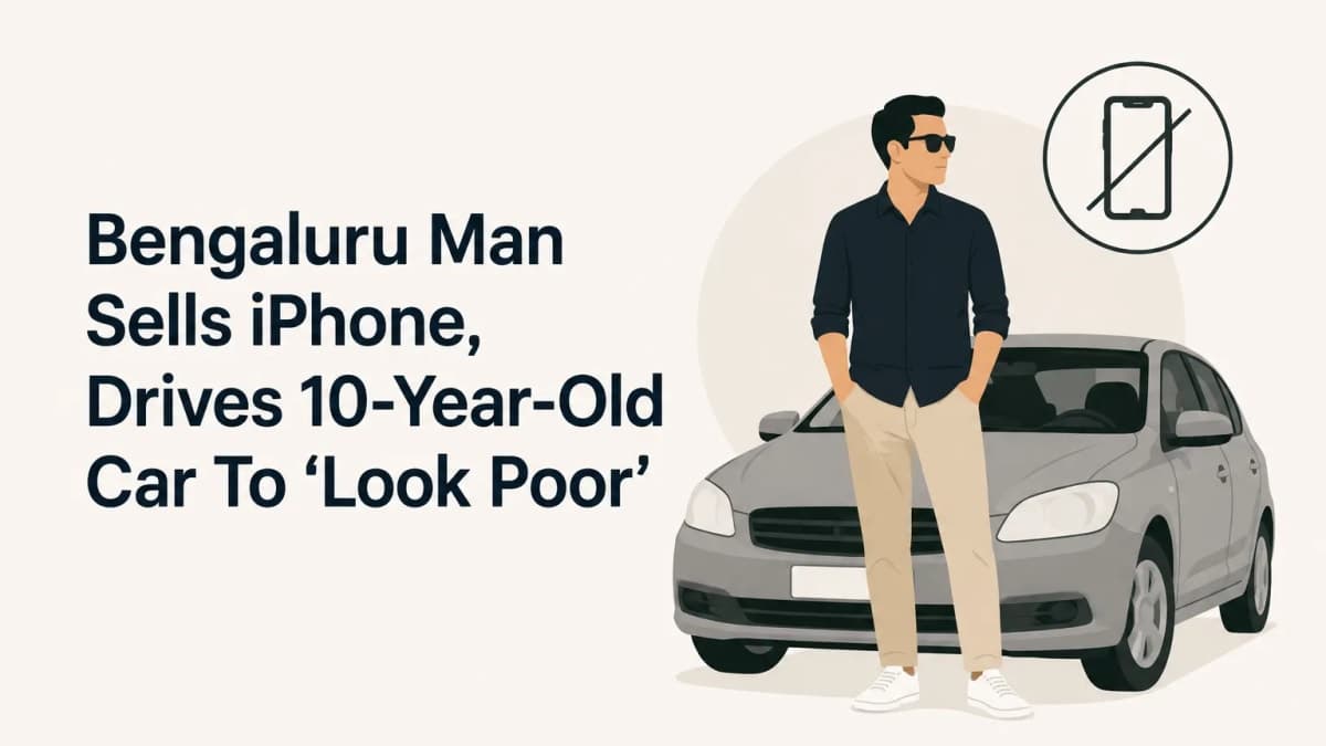 Bengaluru Professional's 'Look Poor' Strategy Goes Viral After Selling iPhone and Keeping a 10-Year-Old Car