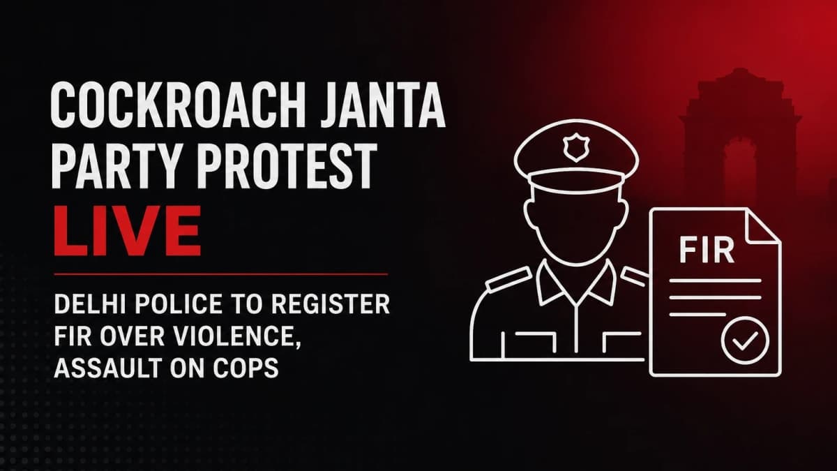 Delhi Police to Register FIR After Clashes During Cockroach Janta Party Protest in National Capital