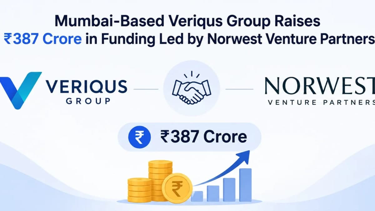 Mumbai-Based Veriqus Group Raises ₹387 Crore in Funding Led by Norwest Venture Partners,