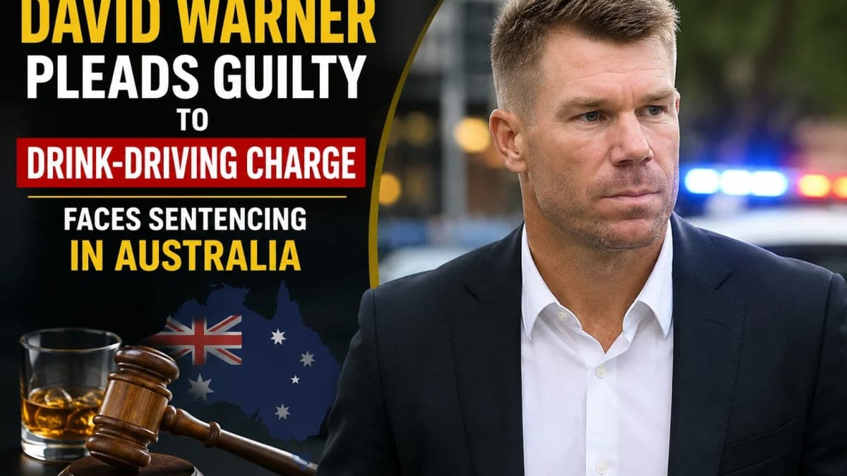 David Warner Pleads Guilty to Drink-Driving Charge, Faces Sentencing in Australia