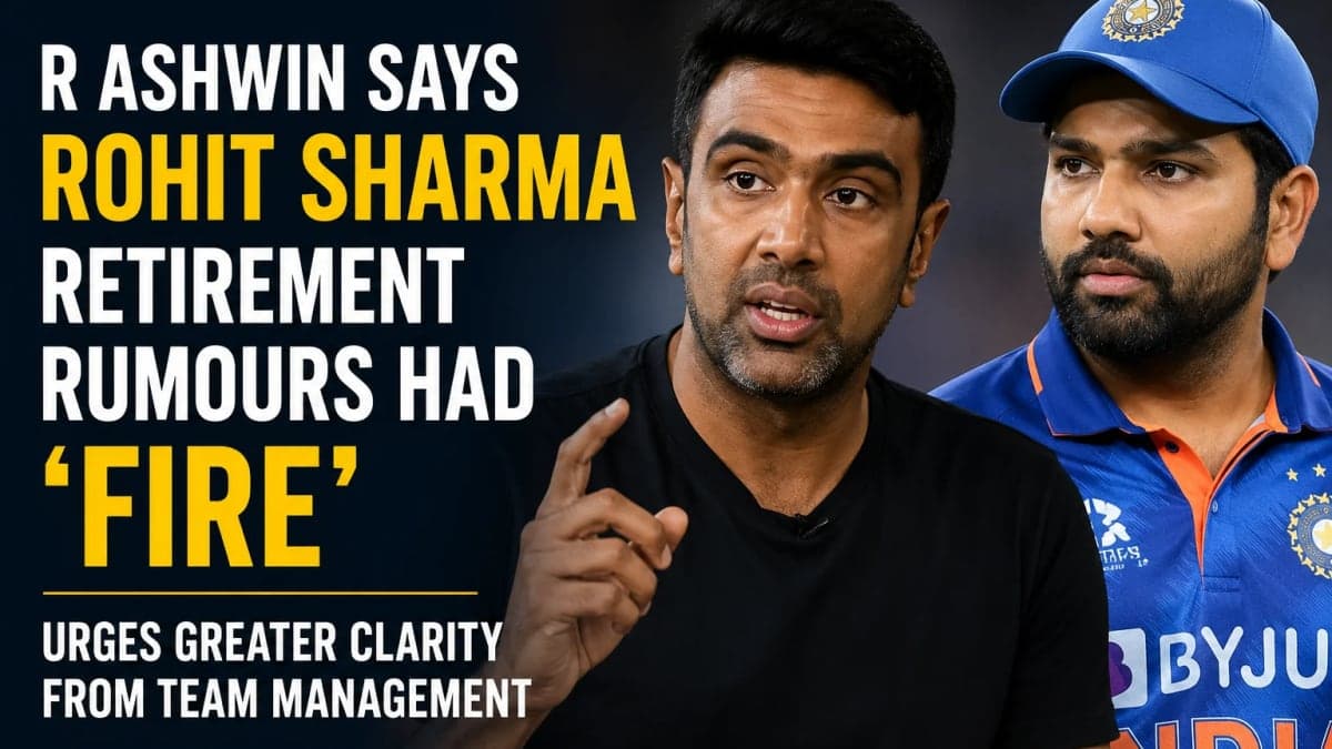R Ashwin Says Rohit Sharma Retirement Rumours Had ‘Fire’, Urges Greater Clarity From Team Management