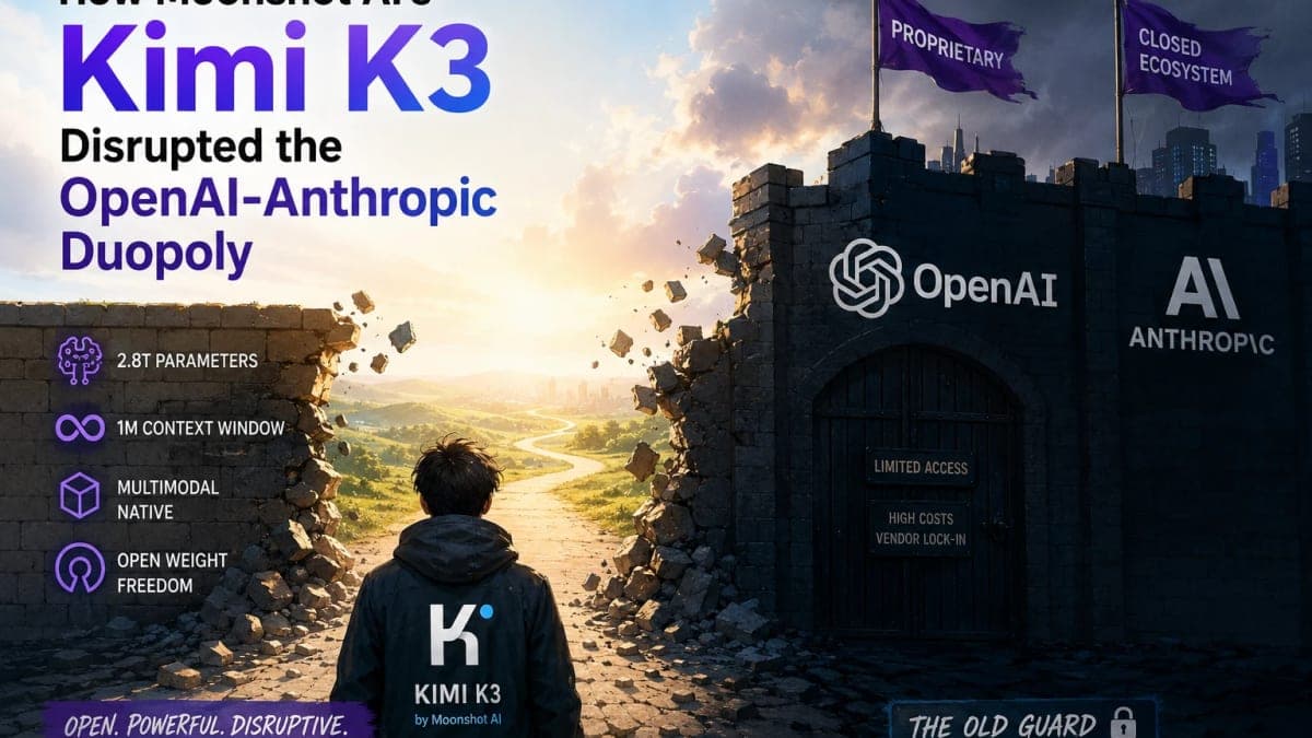 How Moonshot AI’s Kimi K3 Disrupted the OpenAI-Anthropic Duopoly