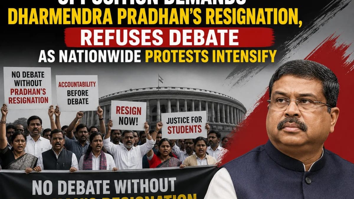 Opposition Demands Dharmendra Pradhan’s Resignation, Refuses Debate as Nationwide Protests Intensify