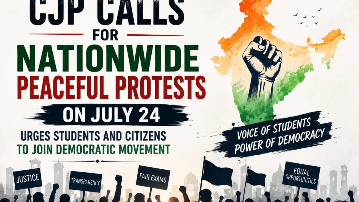 CJP Calls for Nationwide Peaceful Protests on July 24, Urges Students and Citizens to Join Democratic Movement