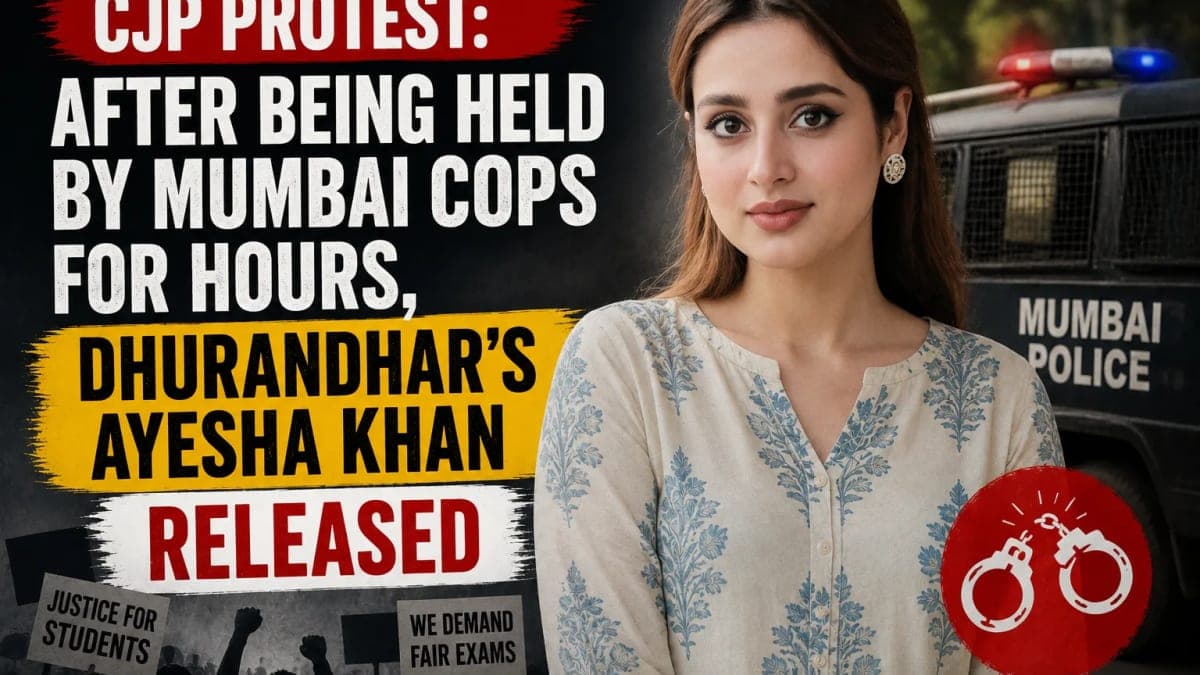 Ayesha Khan Released After Hours in Mumbai Police Custody During CJP Protest