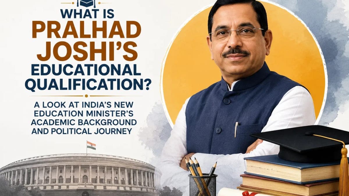What Is Pralhad Joshi’s Educational Qualification? A Look at India’s New Education Minister’s Academic Background and Political Journey