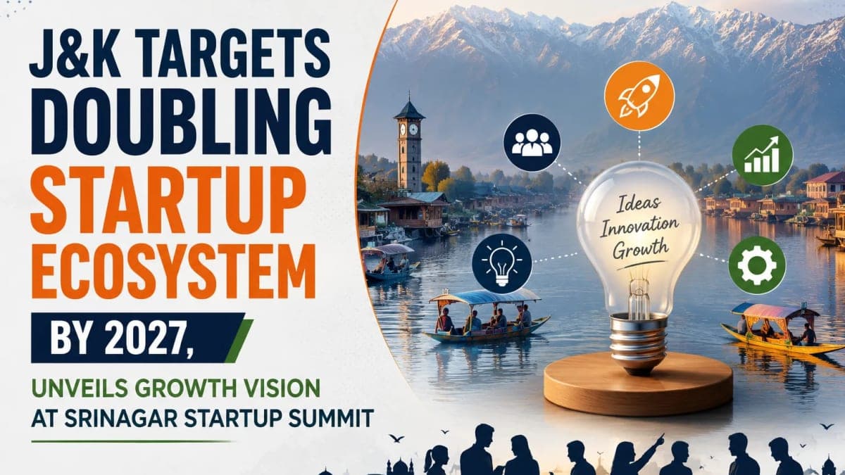 J&K Targets Doubling Startup Ecosystem by 2027, Unveils Growth Vision at Srinagar Startup Summit