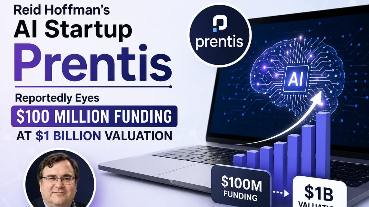 LinkedIn Co-Founder Reid Hoffman’s AI Startup Prentis Reportedly Eyes $100 Million Funding at $1 Billion Valuation