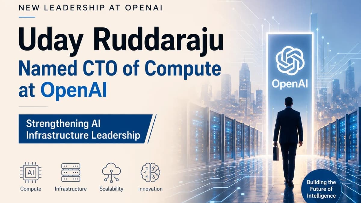 Indian-Origin Tech Leader Uday Ruddaraju Named CTO of Compute at OpenAI, Strengthening AI Infrastructure Leadership