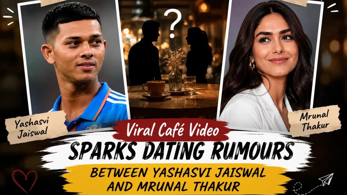 Viral Café Video of Yashasvi Jaiswal and Mrunal Thakur Triggers Dating Speculation, But No Confirmation Yet