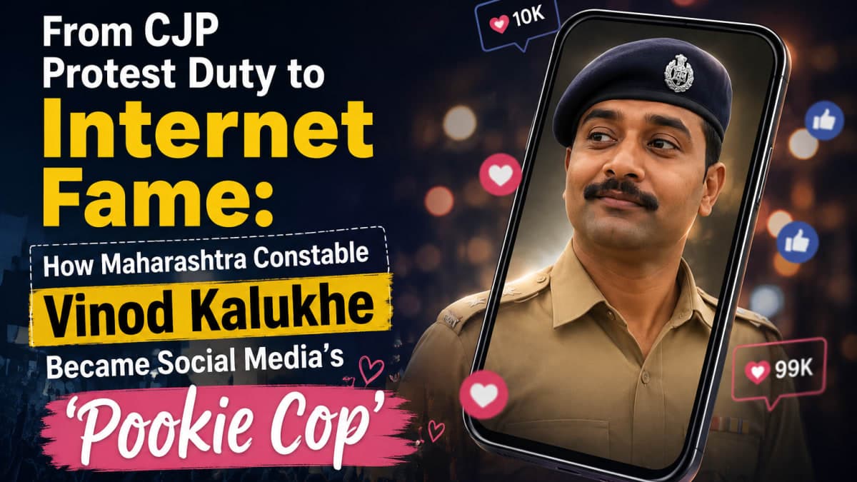 From CJP Protest Duty to Internet Fame: How Maharashtra Constable Vinod Kalukhe Became Social Media’s ‘Pookie Cop’