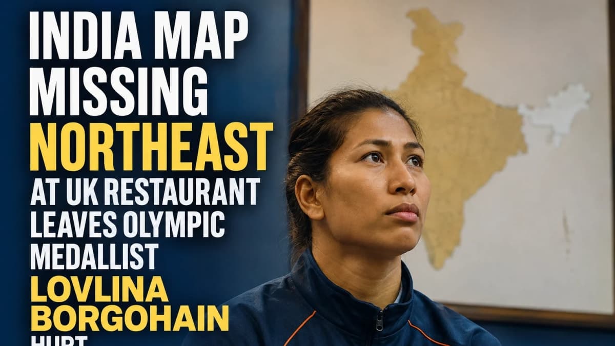 India Map Missing Northeast at UK Restaurant Leaves Olympic Medallist Lovlina Borgohain Hurt