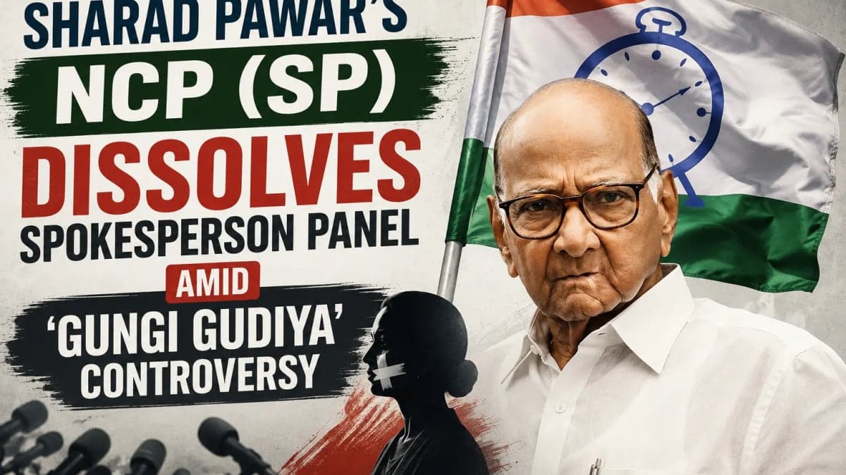 Sharad Pawar’s NCP (SP) Dissolves Spokesperson Panel Amid ‘Gungi Gudiya’ Controversy