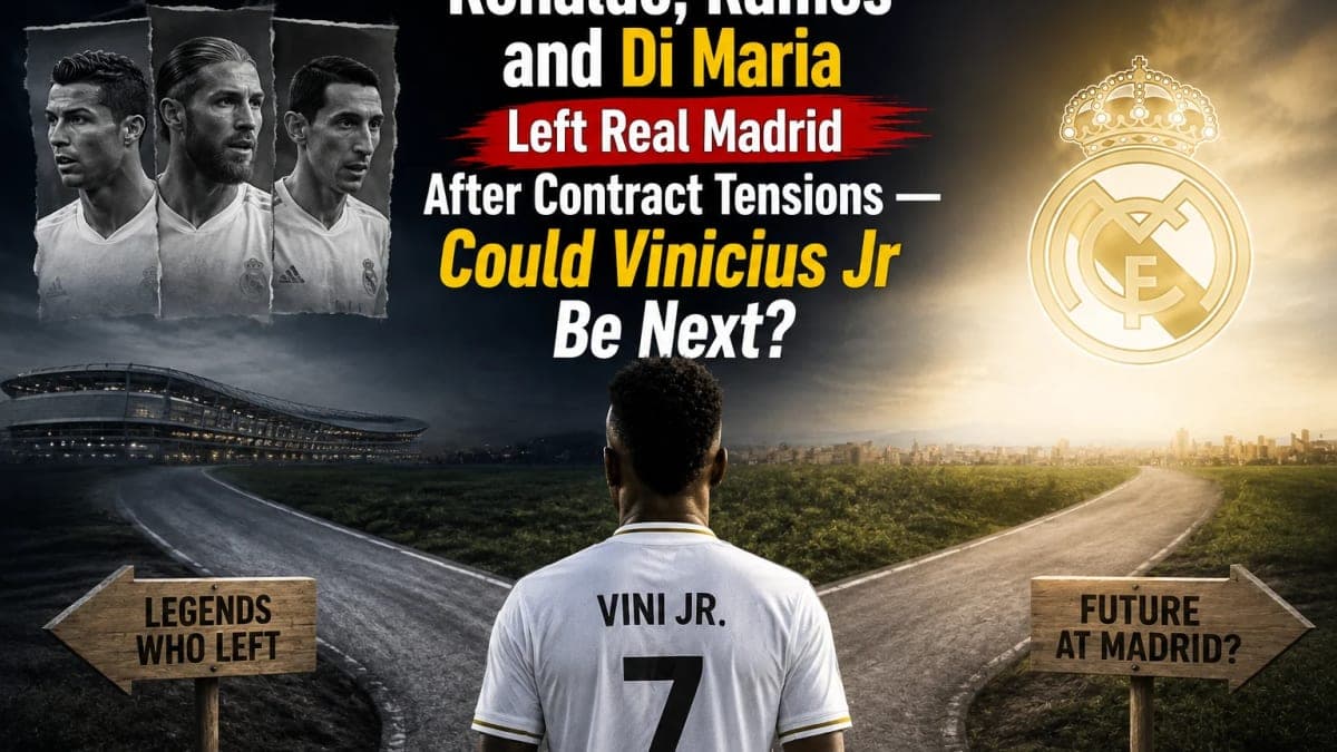 Ronaldo, Ramos and Di Maria Left Real Madrid After Contract Tensions — Could Vinicius Jr Be Next?