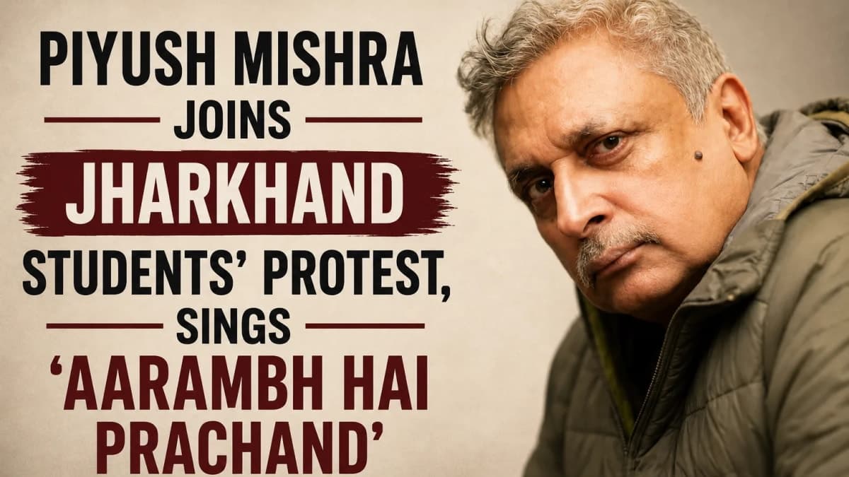 Piyush Mishra Joins Jharkhand Students’ Protest, Sings ‘Aarambh Hai Prachand’