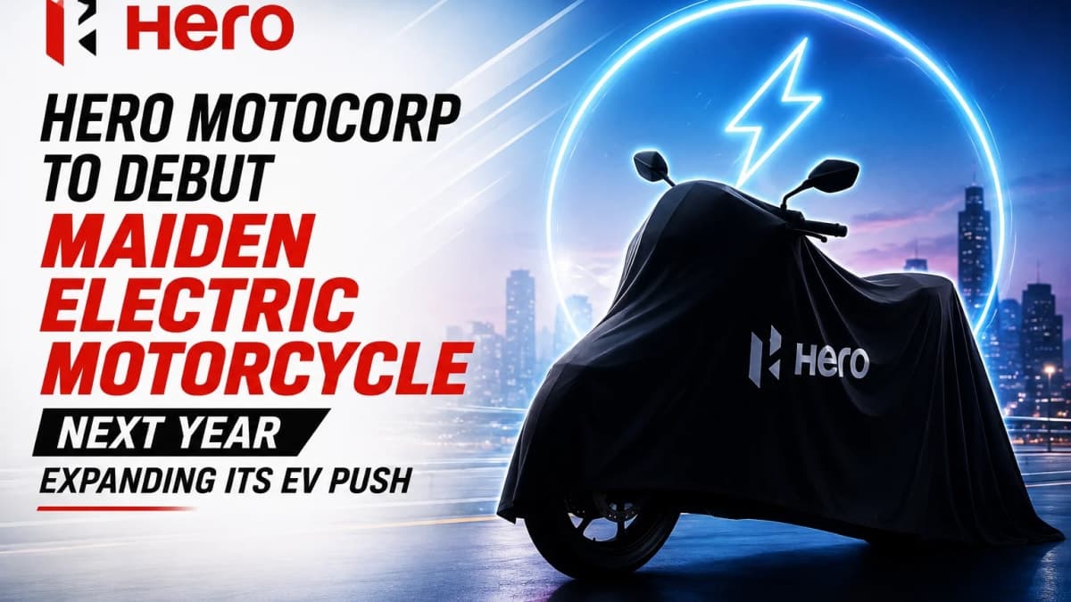 Hero MotoCorp to Debut Maiden Electric Motorcycle Next Year, Expanding Its EV Push