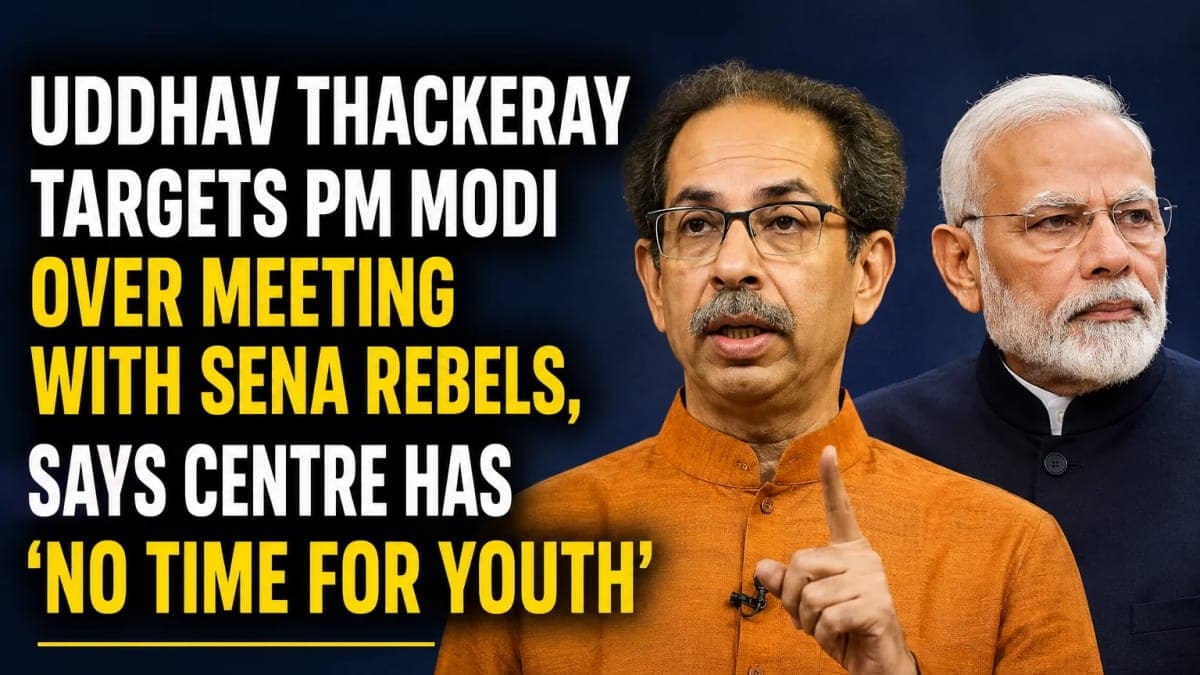 Uddhav Thackeray Targets PM Modi Over Meeting With Sena Rebels, Says Centre Has ‘No Time for Youth’