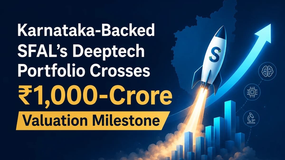 Karnataka-Backed SFAL’s Deeptech Portfolio Crosses ₹1,000-Crore Valuation Milestone
