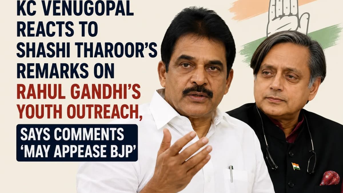 KC Venugopal Reacts to Shashi Tharoor’s Remarks on Rahul Gandhi’s Youth Outreach, Says Comments ‘May Appease BJP’