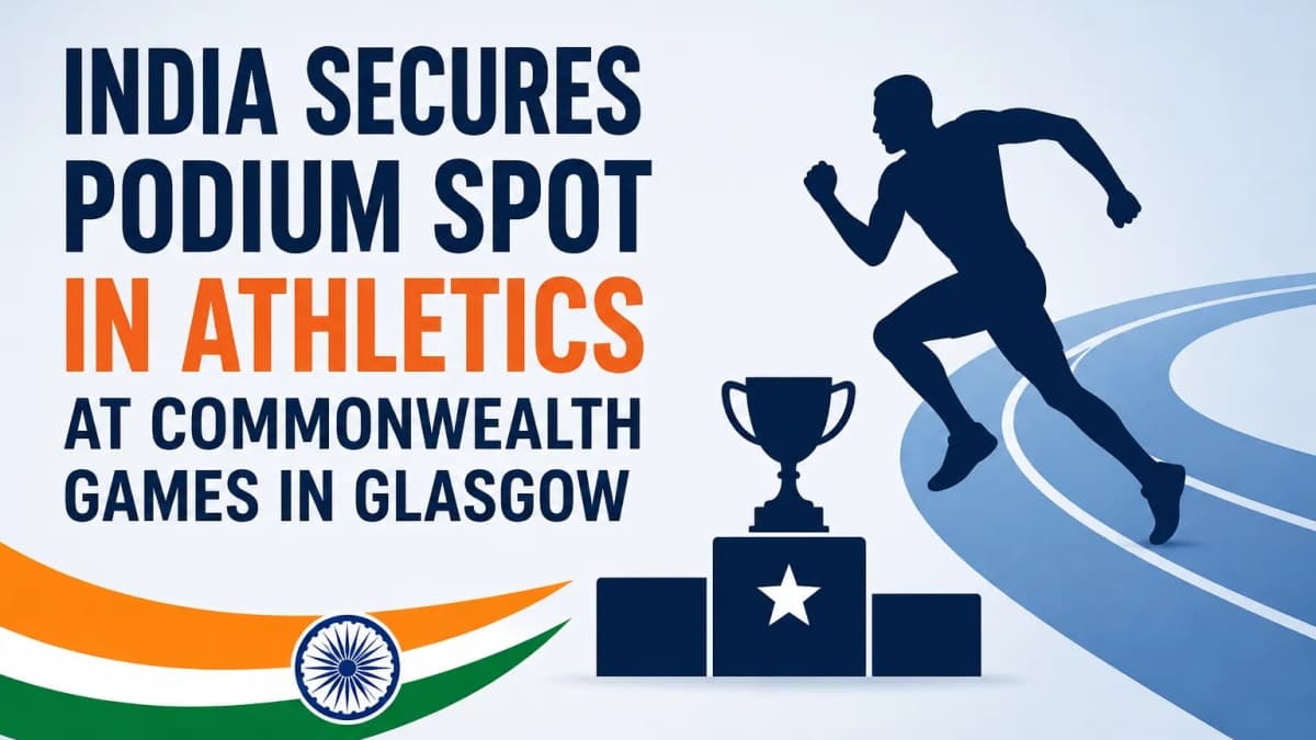 India Secures Podium Spot in Athletics at Commonwealth Games in Glasgow