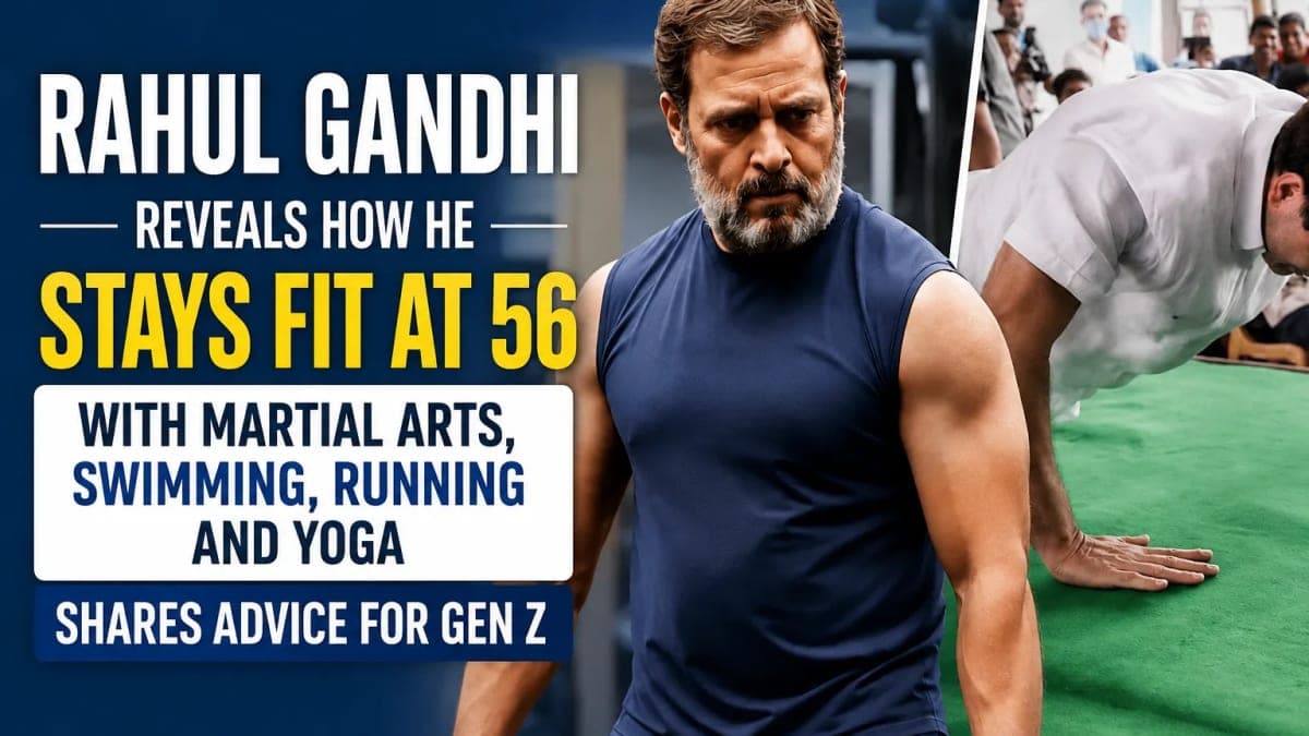 Rahul Gandhi Reveals Fitness Routine at 56: Martial Arts, Swimming, Running and Yoga Keep Him Active