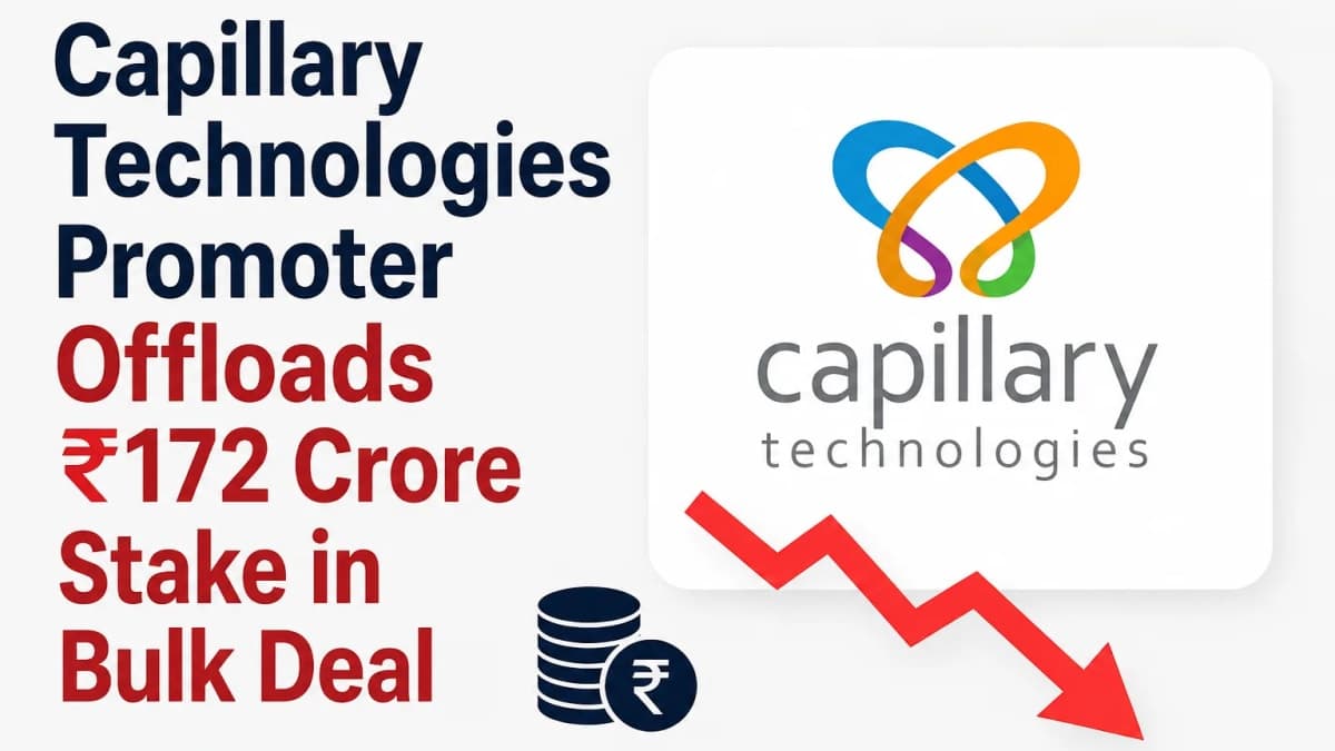 Capillary Technologies Promoter Offloads ₹172 Crore Stake in Bulk Deal
