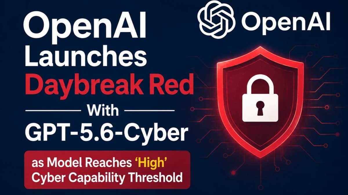 OpenAI Launches Daybreak Red With GPT-5.6-Cyber as Model Reaches ‘High’ Cyber Capability Threshold