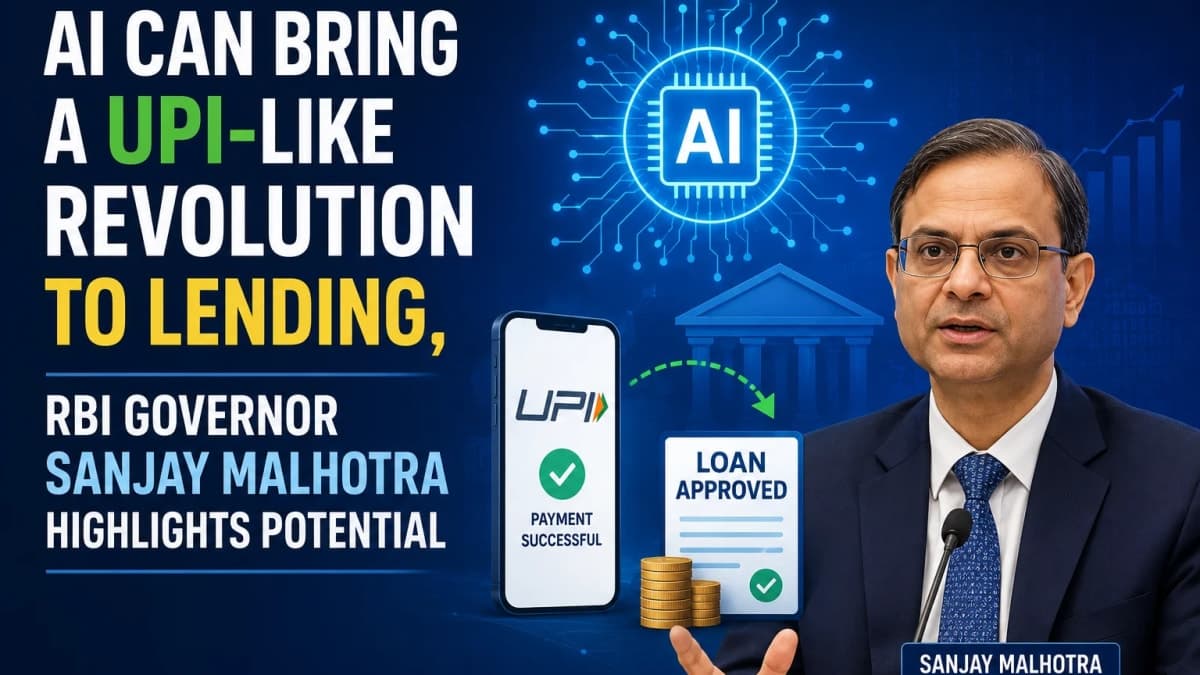 AI Can Bring a UPI-Like Revolution to Lending, RBI Governor Sanjay Malhotra Highlights Potential