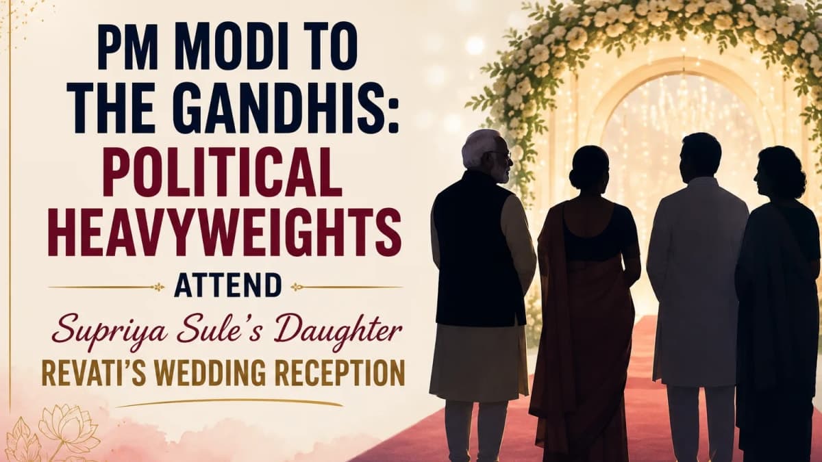 PM Modi to the Gandhis: Political Heavyweights Attend Supriya Sule’s Daughter Revati’s Wedding Reception