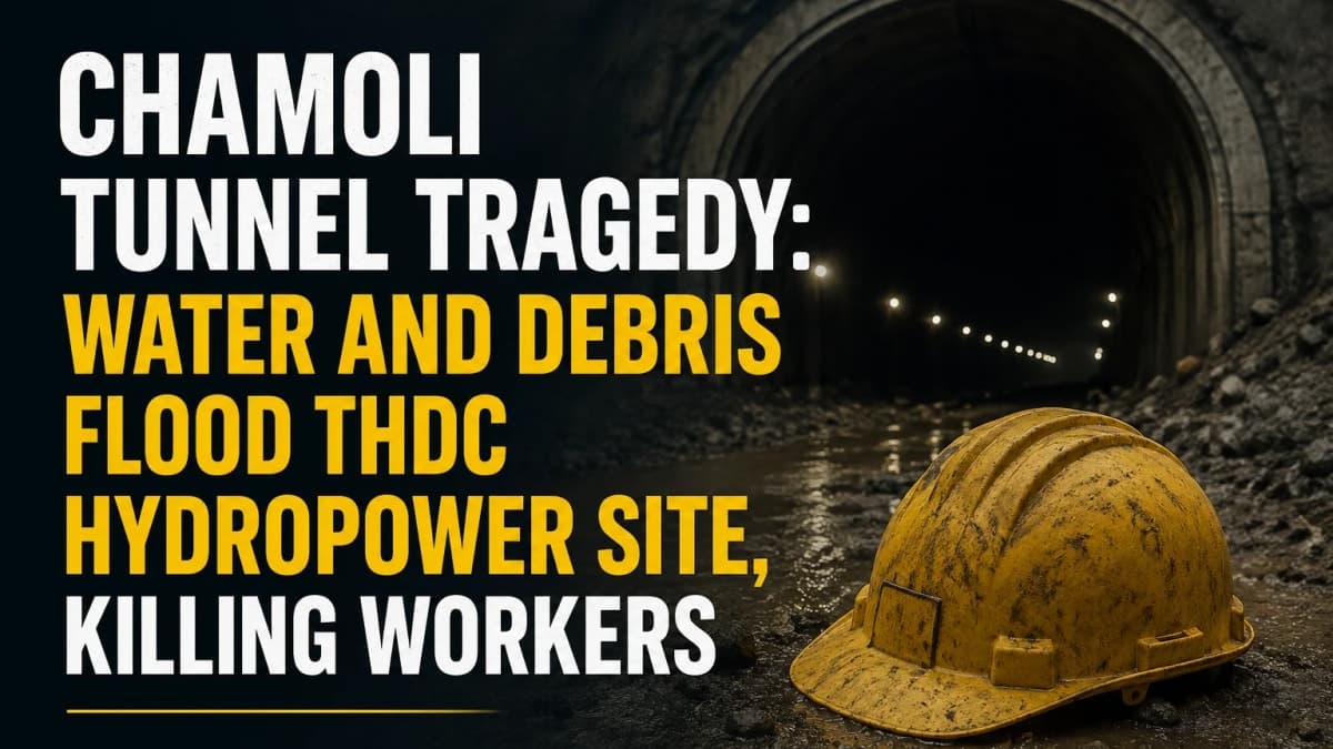 Chamoli Tunnel Tragedy: Water and Debris Flood THDC Hydropower Site, Killing Workers