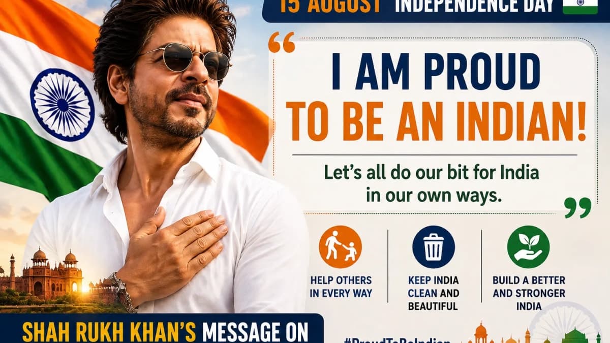 Shah Rukh Khan Says ‘Proud to Be an Indian’ in Independence Day Post, Urges Fans to Do Their Bit for India
