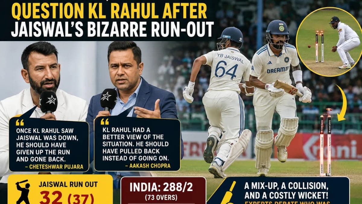 IND vs SL: Pujara, Aakash Chopra Question KL Rahul’s Role in Yashasvi Jaiswal’s Bizarre Run-Out