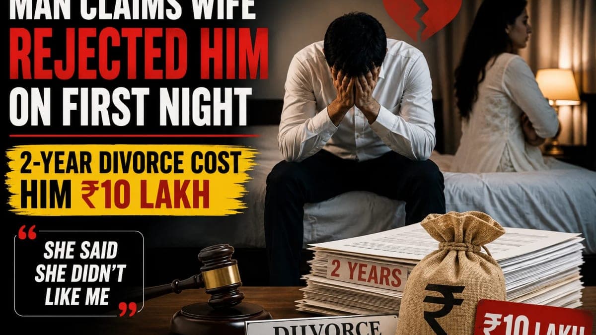 Man Says Wife Rejected Him on Wedding Night; Two-Year Divorce Battle Allegedly Cost ₹10 Lakh