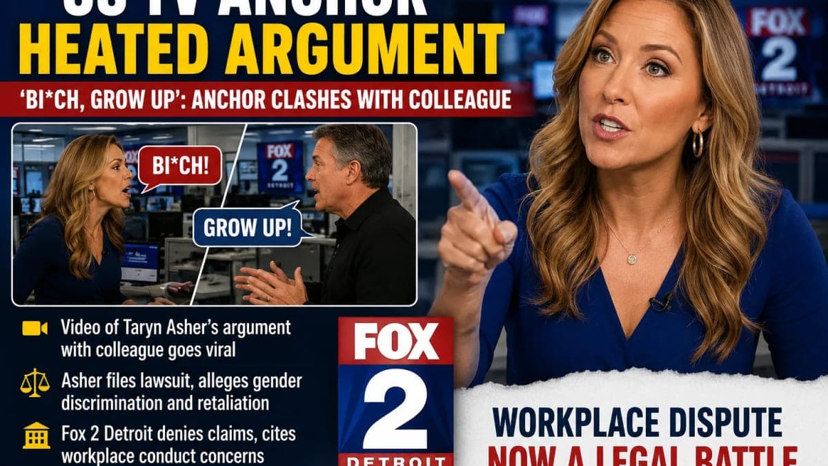 US TV Newsroom Clash: Taryn Asher’s Heated Argument With Colleague Draws Attention Amid Discrimination Lawsuit
