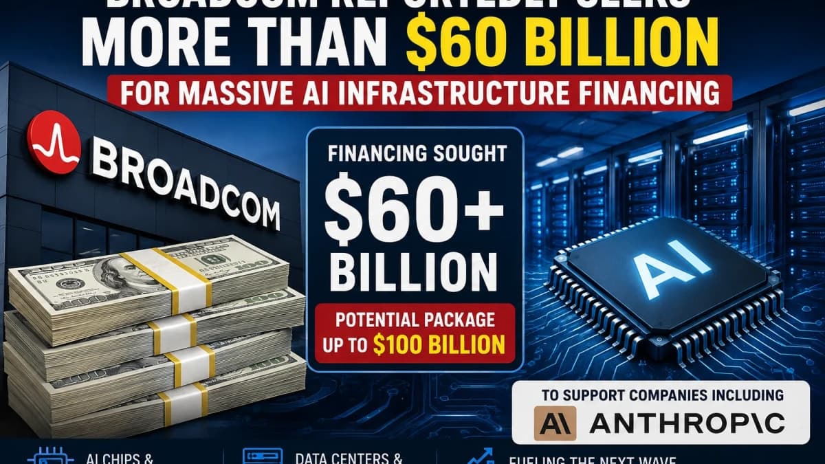 Broadcom Reportedly Eyes More Than $60 Billion in Debt to Fuel Massive AI Infrastructure Expansion