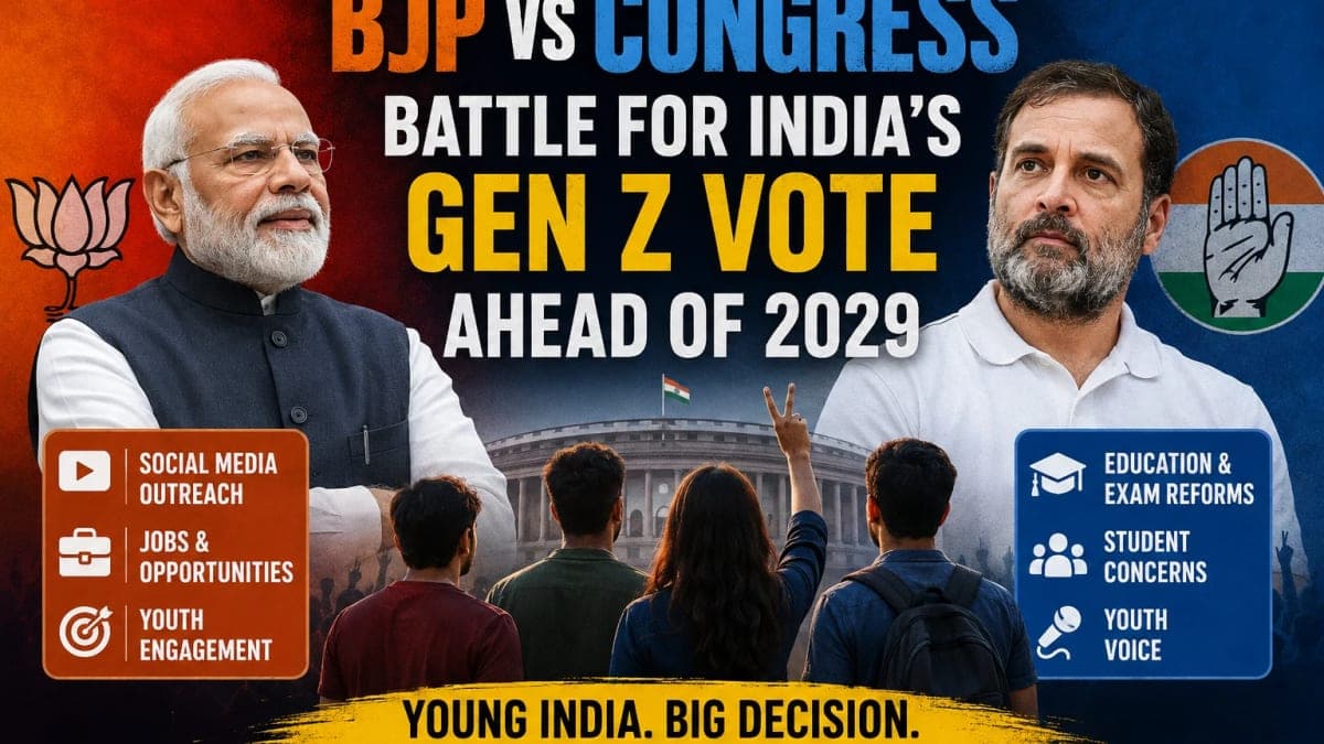 BJP and Congress Intensify Battle for India’s Gen Z Vote Ahead of 2029