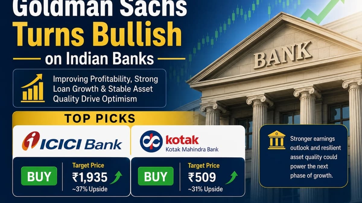 Goldman Sachs Turns Bullish on Indian Banks, Names ICICI Bank and Kotak Mahindra Bank Among Top Picks