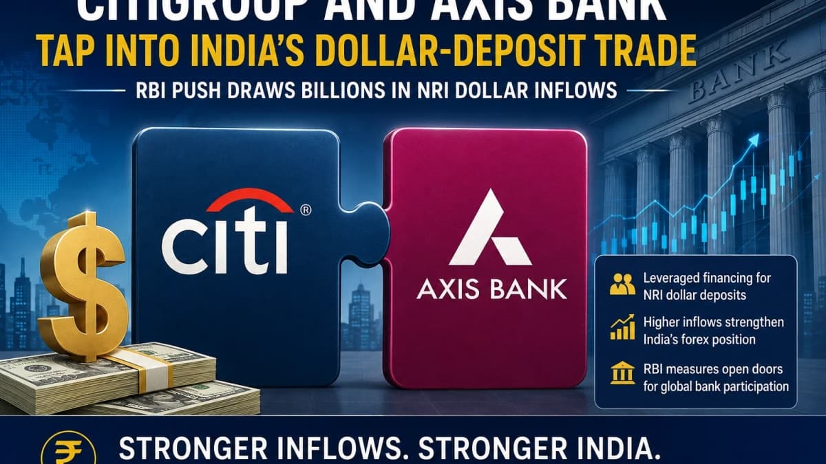India’s Dollar-Deposit Trade Is Booming — Why Citigroup and Axis Bank Are Joining the Rush
