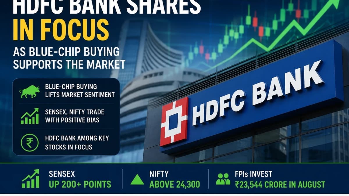 Why HDFC Bank Shares Are in Focus Today as Blue-Chip Buying Supports the Market
