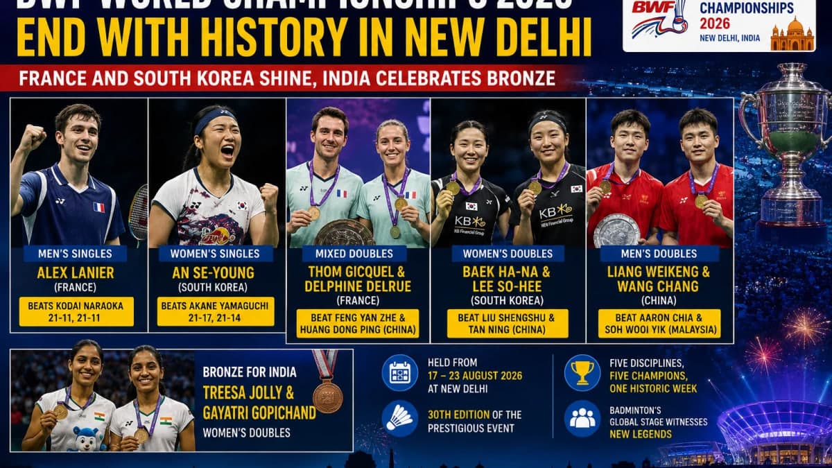 A Night to Remember in New Delhi: BWF World Championships End With New Champions and History Made