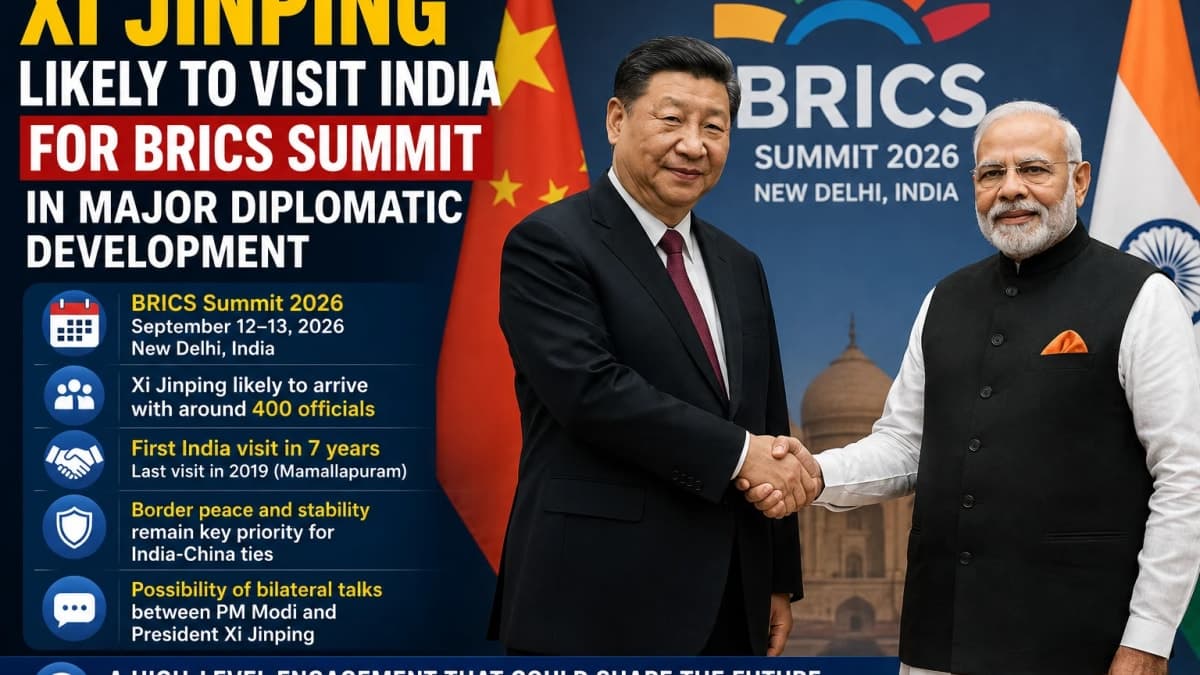 Xi Jinping Likely to Visit India After 7 Years for BRICS Summit in Major Diplomatic Development