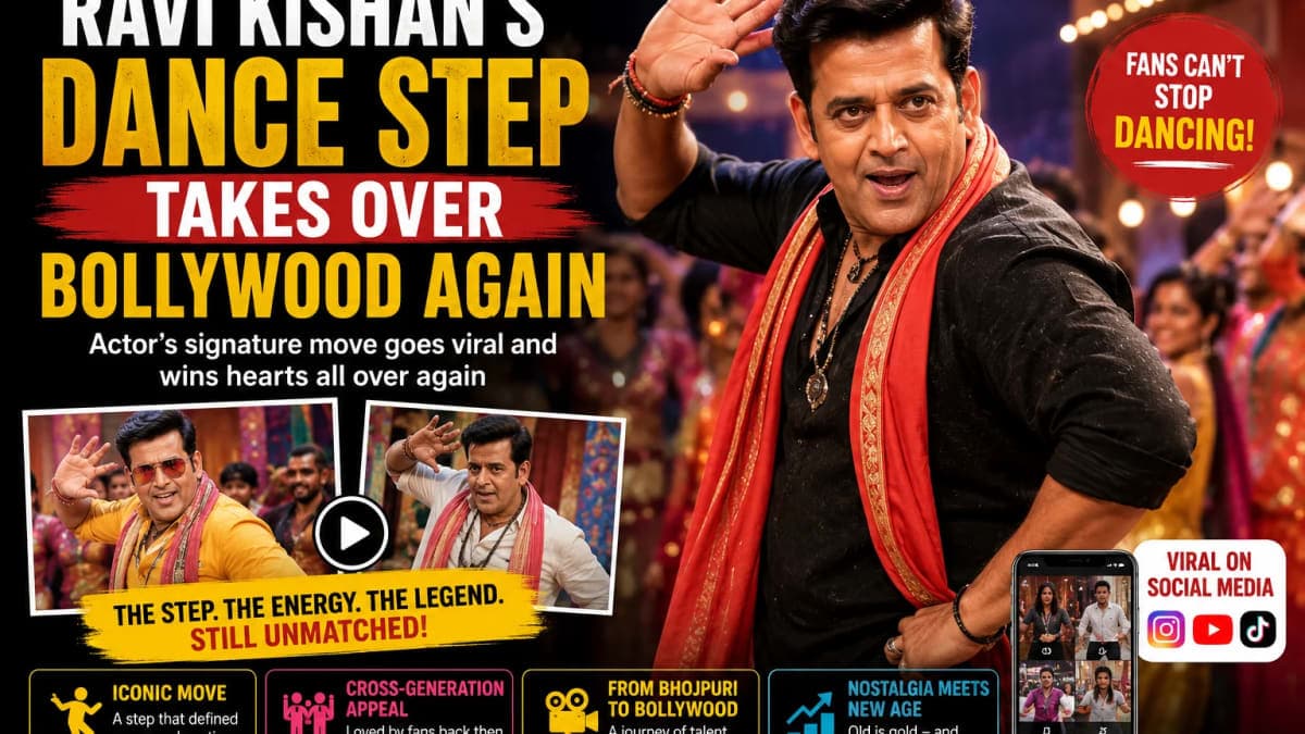 Ravi Kishan’s Dance Step Takes Over Bollywood Again as Fans Rediscover His Signature Style